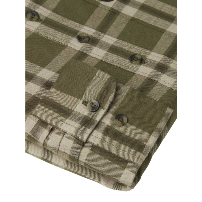 Koszula damska Chevalier Teal Light Flannel Olive Green Checked (1060235-C6033)